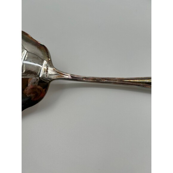 Gorham Heritage Silver Plated Serving Spoons Set of Two Vintage Shell Spoons - Picture 8 of 11